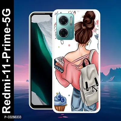 Stylish Silicon Printed Back Case Cover for Redmi 11 Prime 5G