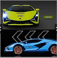 1:32 Scale Metal Diecast Pullback Super Luxury Sports Car with Openable Doors Bonnet  Trunk Light Sound Car gift for Boys  Decor , Green-thumb3