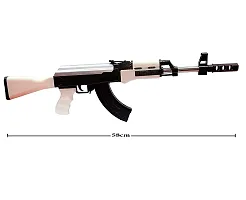 23 Inches Long AK47 Gun Toy BB Bullet Gun AK 47 with 500 Plastic BB Bullets Long Range Army Style Toy Gun for Kids Boys Adults ,White-thumb1