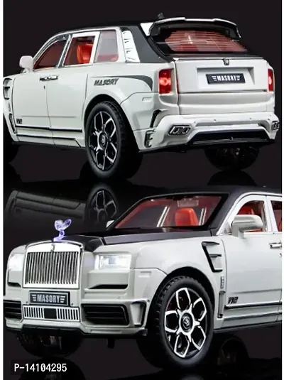 1:32 Scale Metal Diecast Super Luxury Scaled model Toy Car SUV Model Car Toy, Pull Back Toy die cast Cars with Sound and Light for Kids Boy Girl Gift , White-thumb3