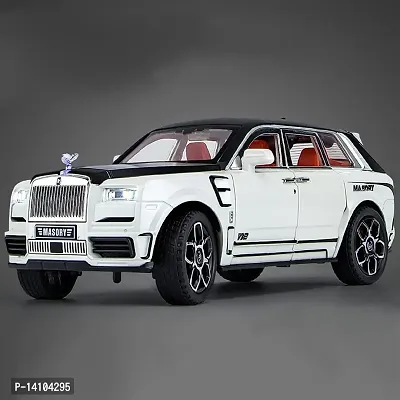 1:32 Scale Metal Diecast Super Luxury Scaled model Toy Car SUV Model Car Toy, Pull Back Toy die cast Cars with Sound and Light for Kids Boy Girl Gift , White-thumb2