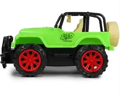 Remote control Jeep Toy , 2 Channel RC Jeep Off-Road Forward Backward Movement - Economy Series Car Vehicle Crawler Toy - Green-thumb2