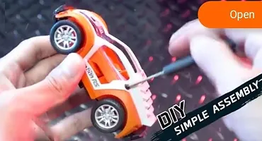 Mini Metal Diecast PullBack Car Modified Concept Model Collection of Toy Cars for Kids , Orange-thumb3