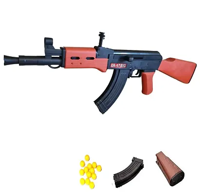 AK 47 BB Bullet Gun AK47 AK-47 AWM Gun Military Style AK-47 Toy Gun with 500 Plastic BB Bullets