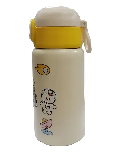 420ml Kids Thermos Cup Cartoon Hot Water Bottle Stainless Steel