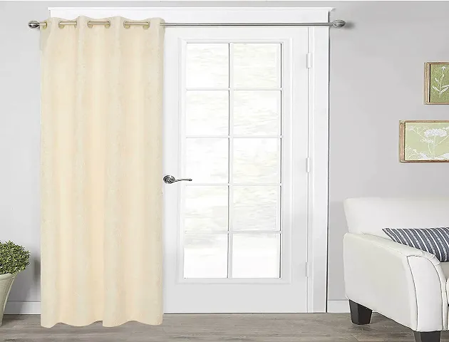 DecorStore Distressed Taxture Velvet Curtains 1 Panels, Embossed Distressed Taxture Drapes with Silver Eyelets Moderate Room Darkening Treatments.