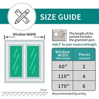 DecorStore Window Curtain Blue Solid Room Darkening Thermal Insulated Blackout Grommet for Living Room-thumb3