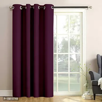 DecorStore Window Curtain Wine Solid Room Darkening Thermal Insulated Blackout Grommet for Living Room