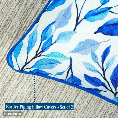 Printed Cushion Cover Set of 2 16?x16? with pom pom, Indoor Outdoor Cushion Covers Room d?cor for Couch Bed Sofa-thumb5