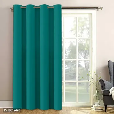 DecorStore Window Curtain Aqua Solid Room Darkening Thermal Insulated Blackout Grommet for Living Room