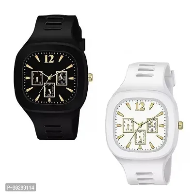 Stylish Designer Analog Watch for Men - Pack of 2-thumb0