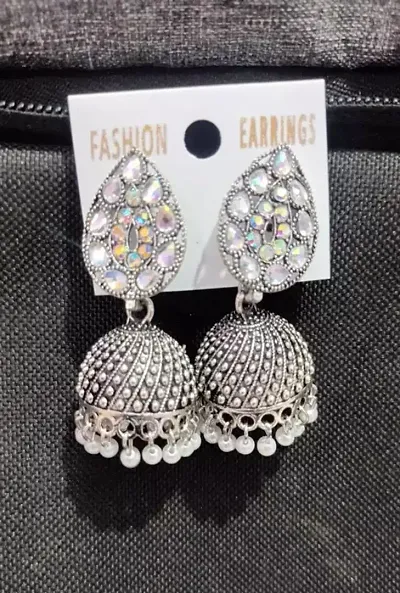 Plated Jhumkas Earrings For Women