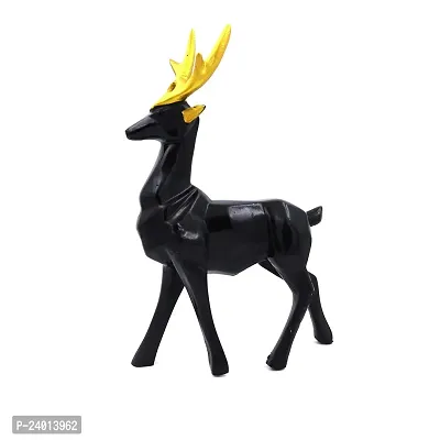 Black Deer/Hiran Showpiece for Home  Office Decor Set of 1 Deer Different Decorative Showpiece