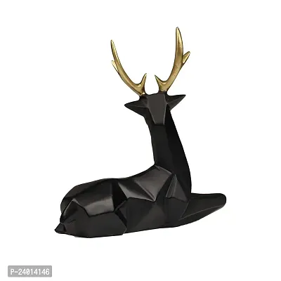 Self Focused Sitting in Style Premium and High End Deer Statue Decorative Showpiece