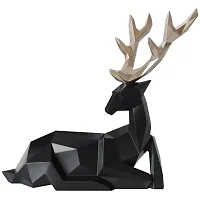 Self Focused Sitting in Style ( Pack of 2) Premium and High End Deer Statue Decorative Showpiece-thumb2