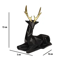 Self Focused Sitting in Style ( Pack of 2) Premium and High End Deer Statue Decorative Showpiece-thumb3