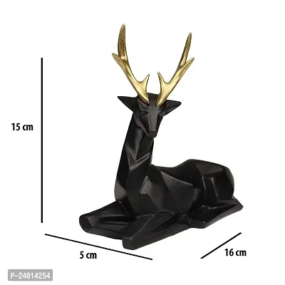 Self Focused Sitting in Style ( Pack of 2) Premium and High End Deer Statue Decorative Showpiece-thumb4