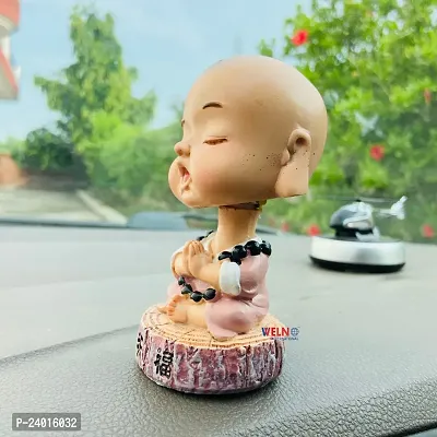 Nodding Head Baby Buddha Monk, Beautiful Car Dashboard Idol, Figurine, Decorative Showpiece-thumb2