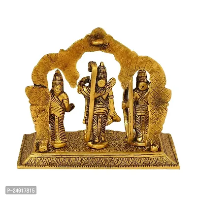 Metal Ram Darbar Idol Lord Rama Laxman and Sita hanuman Statue for Temple Ram Darbar Decorative Showpiece-thumb5