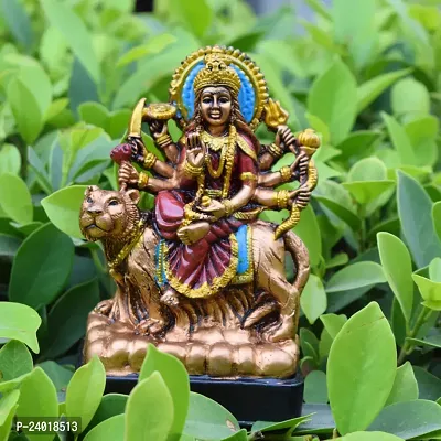 Durga Maa Murti,Shero vali maa Handicraft Home Decor Statue Gift for Have House Decorative Showpiece-thumb0