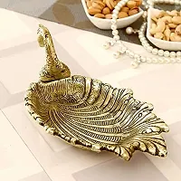 Metal Swan Duck Shape Dry Fruit Tray platter (Pack of 2 Decorative Showpiece-thumb1