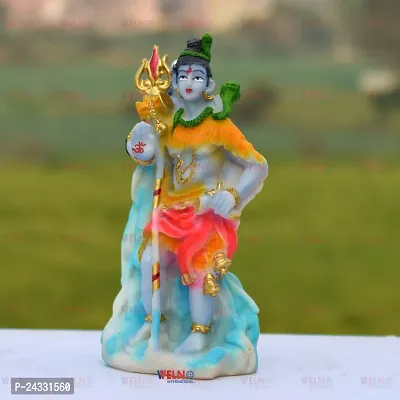 Polyresin Standing Shiv Shankar Mahadev Statue for home decor  Gift Decorative Showpiece-thumb4