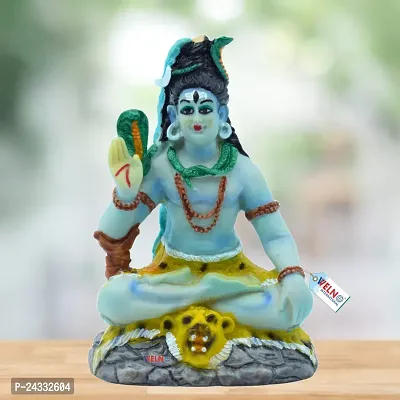 Shiv Ji/Lord Shiva Idol, Marble Mahadev Murti for Car Dashboard, Religious Gift for Office, Home Decor, Temple, Spiritual Gift