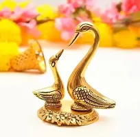 Pair of Kissing Duck Love Bird Metal Gift Item For Living Room Decorative Showpiece-thumb2