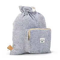Loning to Buy Hemp Drawstring Backpack String Bag Cinch Large Gym Sackpack (Blue)-thumb1