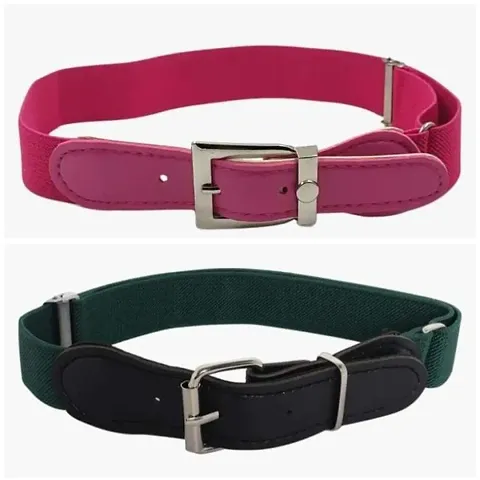 Stylish Multicoloured Belt For Kid Pack Of 2