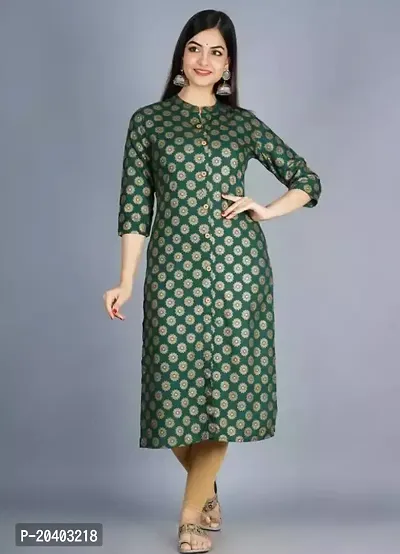 Stylish Rayon Straight Kurti For Women-thumb0