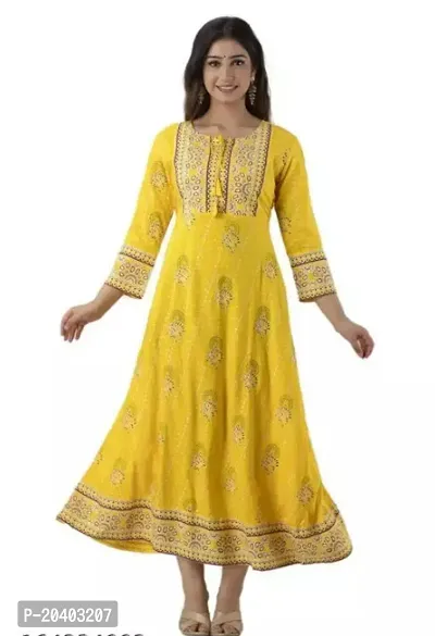 Stylish Rayon Anarkali Kurti For Women