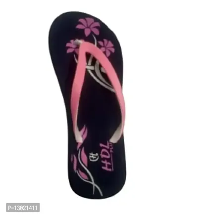 ANIRUDH TRADERS Slippers for Women's Home Multicolor Printed Slipper Flat Mix Pink BluevSlippers Flip Flop Indoor Outdoor Flip Cute Foot Wear Daily Use Size 06-thumb0