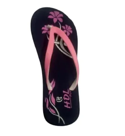 ANIRUDH TRADERS Slippers for Women's Home Multicolor Printed Slipper Flat Mix Pink BluevSlippers Flip Flop Indoor Outdoor Flip Cute Foot Wear Daily Use Size 06