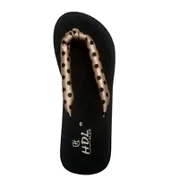 ANIRUDH TRADERS Slippers for Women's Home Multicolor Wages Sponge Heel Black dot Slippers Flip Flop Indoor Outdoor Flip Cute Foot Wear Daily Use Size 06-thumb1