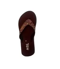 ANIRUDH TRADERS Slippers for Women's Home Multicolor Wages Heel Red Slippers Flip Flop Indoor Outdoor Flip Cute Foot Wear Daily Use Size 6-thumb3