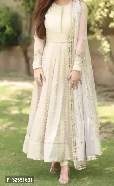 Blend Stitched Anarkali Gown