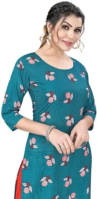 Stylish Multicoloured Crepe Printed Stitched Kurta For Women Combo Of 2-thumb2