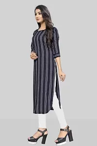 Stylish Multicoloured Crepe Printed Stitched Kurta For Women Combo Of 2-thumb2