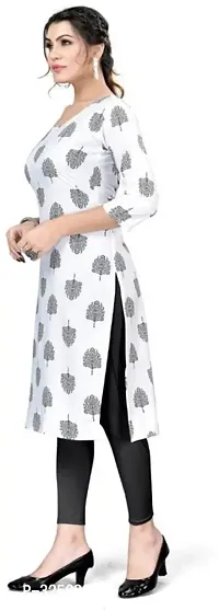 Elegant Multicoloured Crepe Printed Straight Kurta For Women Pack Of 3-thumb3