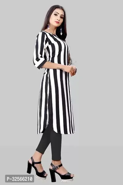 Reliable Crepe Striped Kurta For Women- Pack Of 3-thumb4