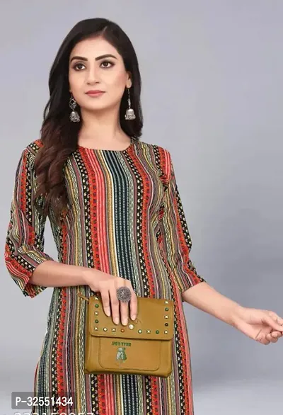 Stylish Crepe Stitched Kurta For Women-thumb5