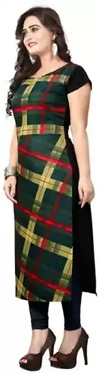 Reliable Crepe Colourblocked Kurta For Women-thumb2