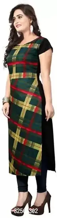 Reliable Crepe Colourblocked Kurta For Women-thumb3