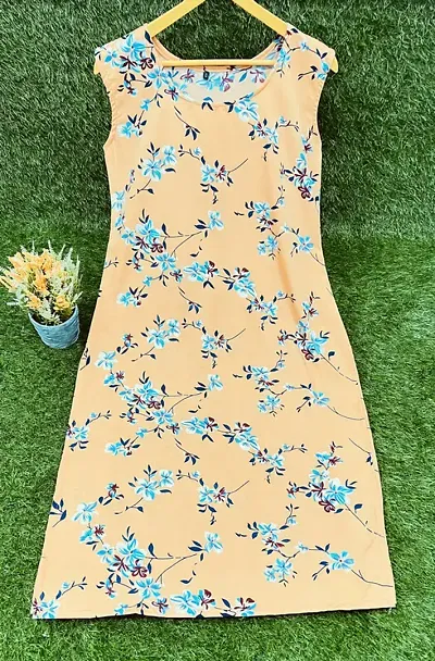 Stylish Crepe Printed Straight Kurtis