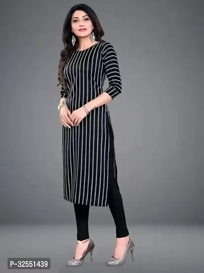 Stylish Crepe Stitched Kurta For Women-thumb3