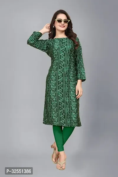 Stylish Crepe Stitched Kurta For Women-thumb0