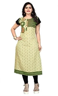 Stylish Multicoloured Crepe Printed Stitched Kurta For Women Combo Of 2-thumb3