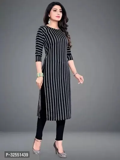 Stylish Crepe Stitched Kurta For Women-thumb4