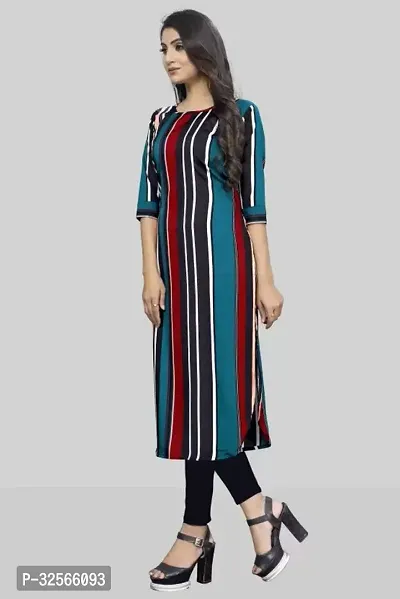 Reliable Crepe Striped Kurta For Women- Pack Of 3-thumb3